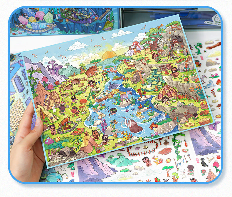 Scenery Stickers Special Oil Series 105.0 Scene Stickers Miniature Scene Journal Stickers Stress Relief DIY Stickers