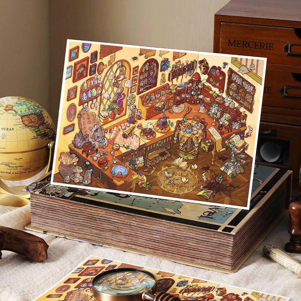 My Little House 3D DIY Miniature Scences Sticker 12 cute Miniature Stickers