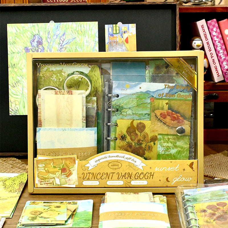 Vintage Style Confident Journal Gift Box Set Simple Tools and Materials