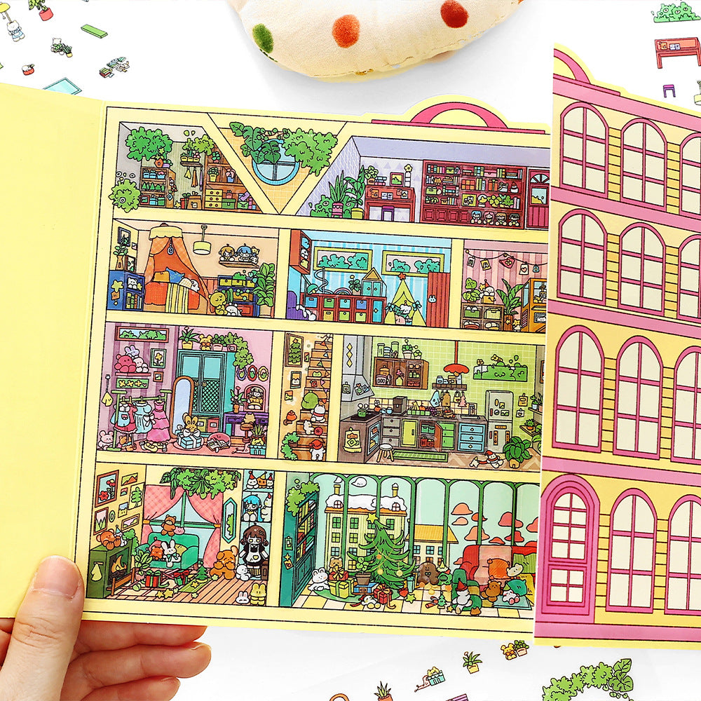 Today's Business 3D DIY Miniature Scences Sticker 20 Lovely Miniature Stickers