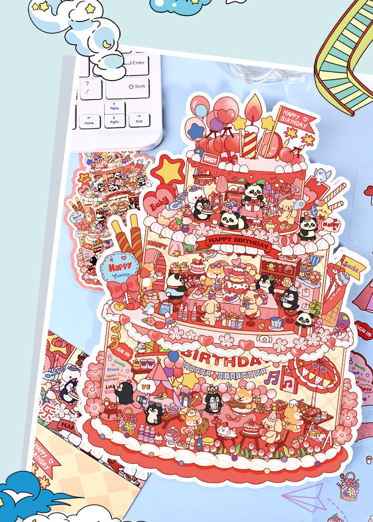 Large Edition 3.0 Miniature Scene Decoration Stickers Mini Stress Relief Stickers DIY