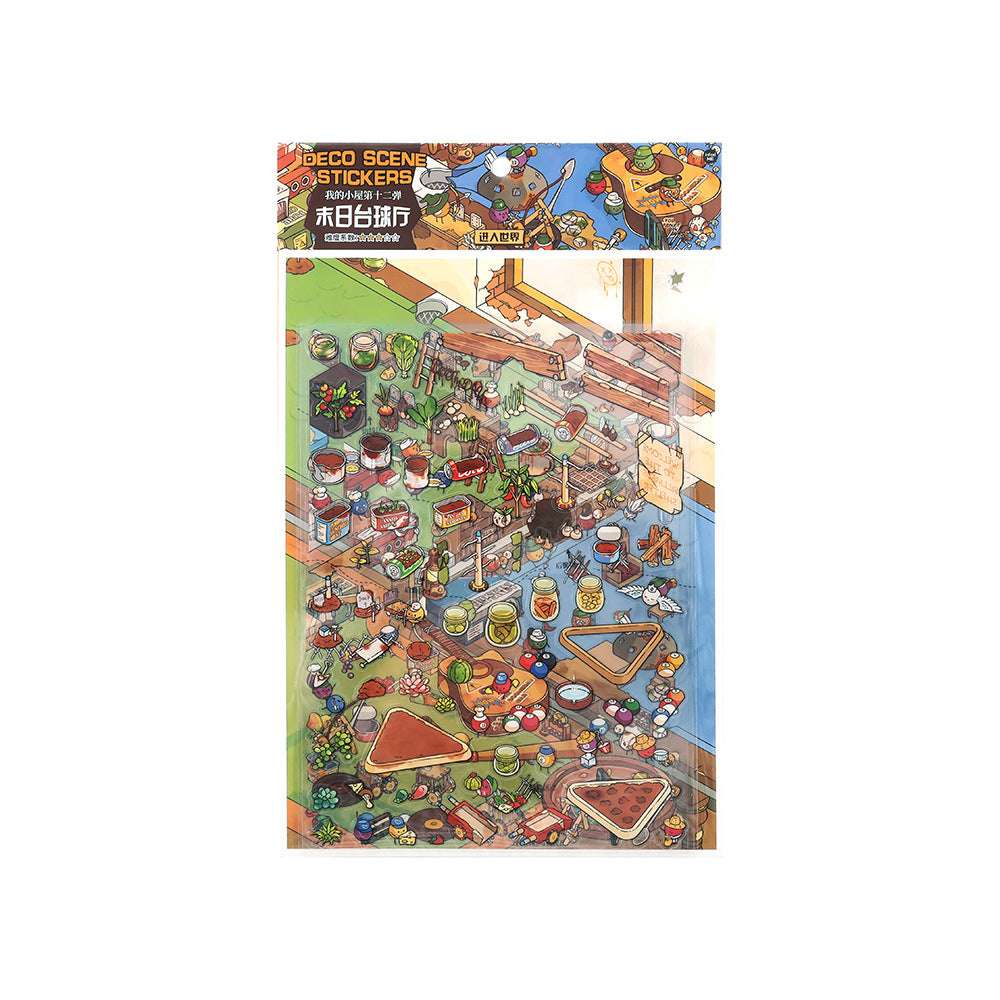 My Little House 3D DIY Miniature Scences Sticker 12 cute Miniature Stickers
