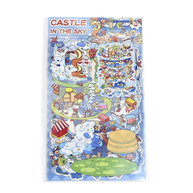 Large Edition 3.0 Miniature Scene Decoration Stickers Mini Stress Relief Stickers DIY