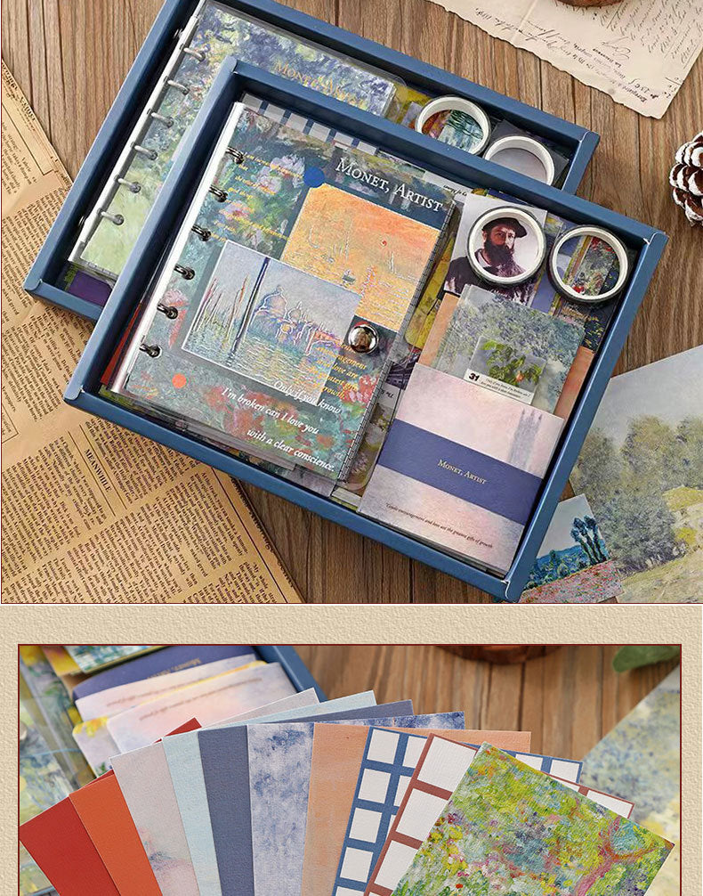 Vintage Style Confident Journal Gift Box Set Simple Tools and Materials