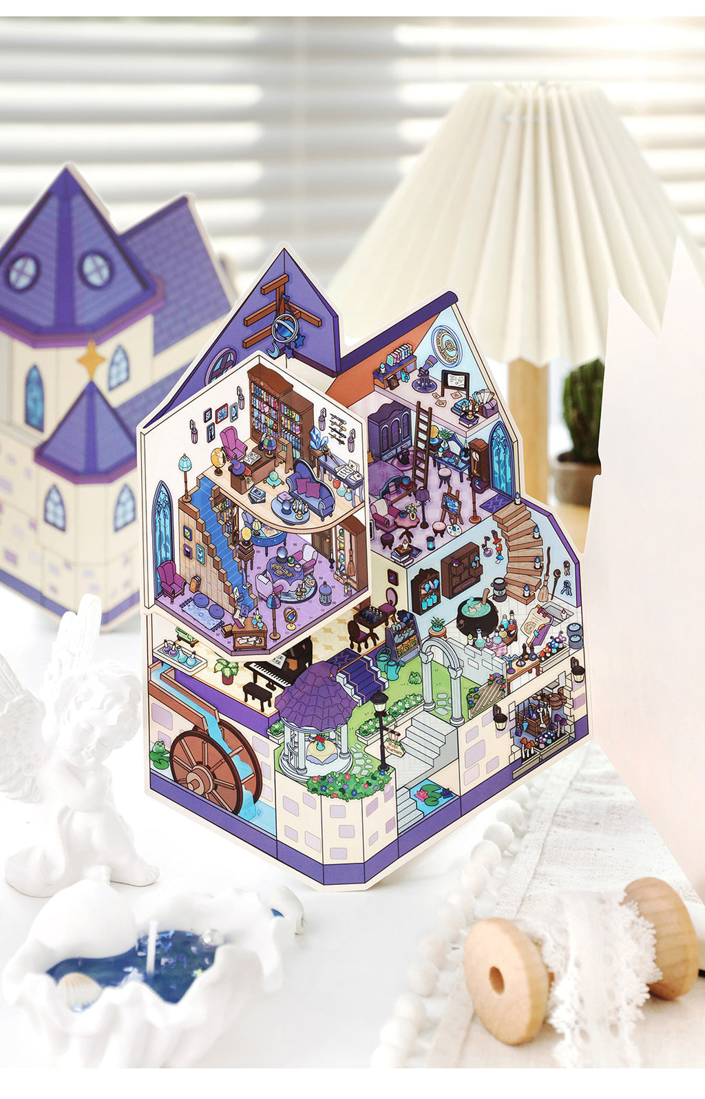 Small Corner 4 Miniature Landscape Stickers Creative Stress Relief Scene Stickers