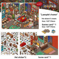 My Little House3D DIY Miniature Scences Sticker 15 Lovely Miniature Stickers