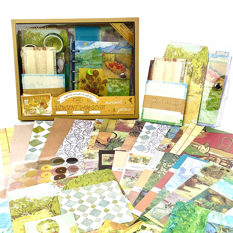 Vintage Style Confident Journal Gift Box Set Simple Tools and Materials