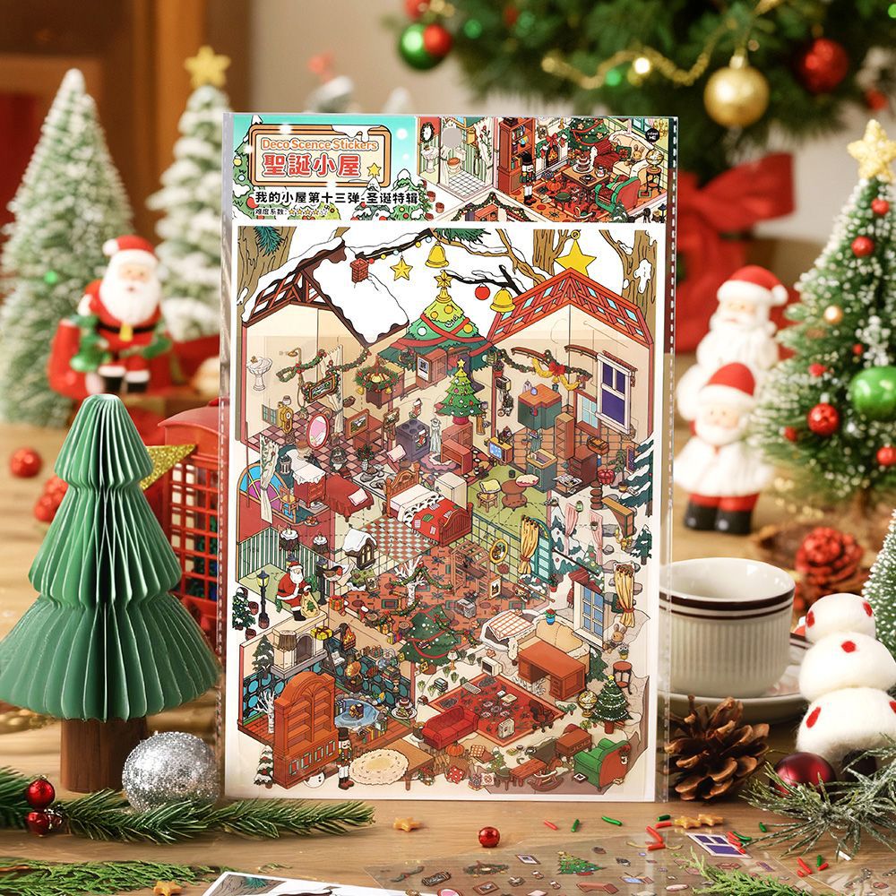 My Little House 13 Christmas Theme Miniature Scene Stickers