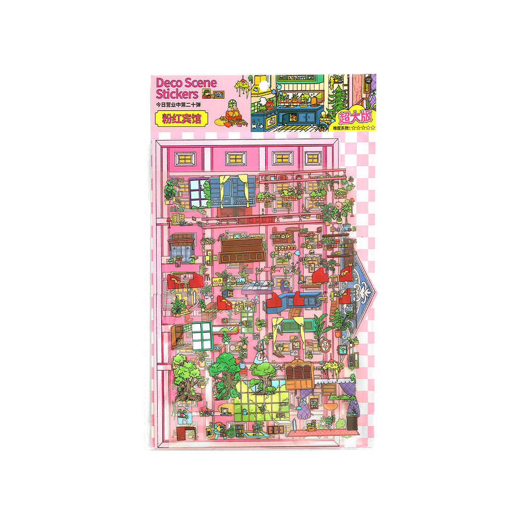 Today's Business 3D DIY Miniature Scences Sticker 20 Lovely Miniature Stickers