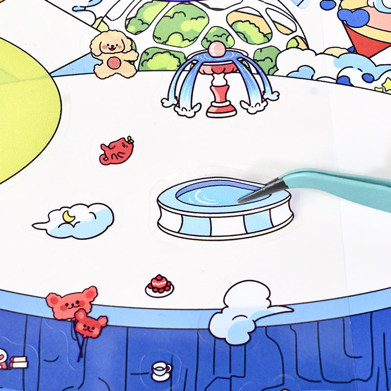 Large Edition 3.0 Miniature Scene Decoration Stickers Mini Stress Relief Stickers DIY