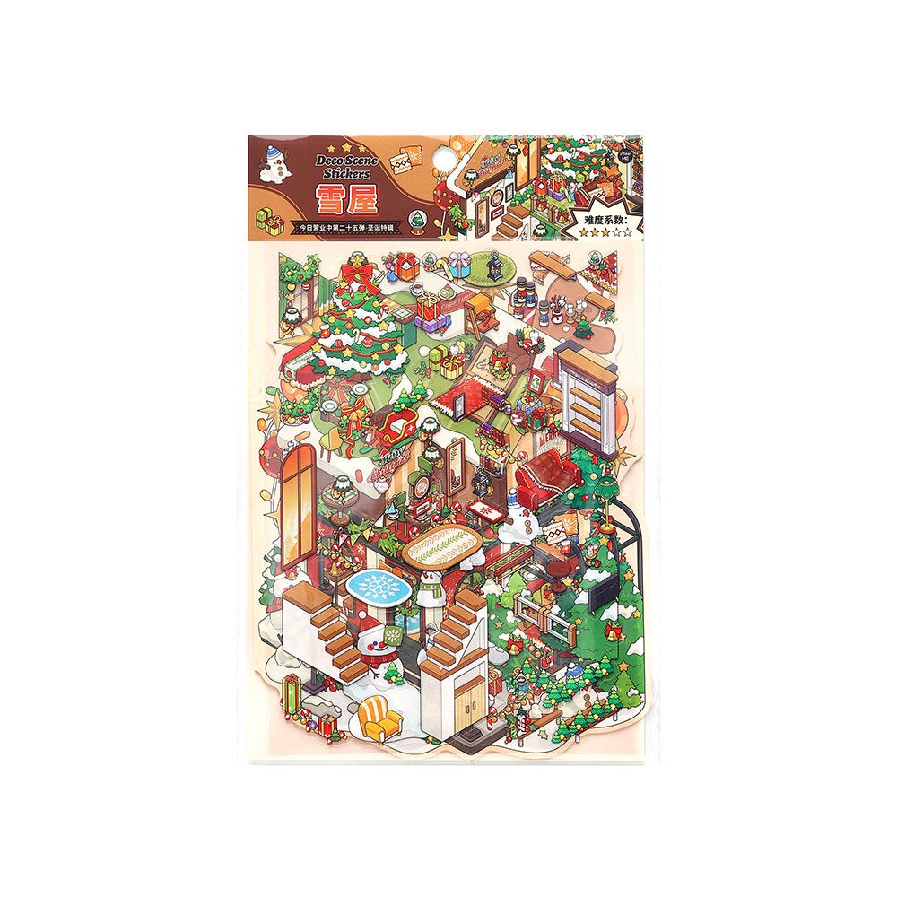 Today's Business 3D DIY Miniature Scences Sticker 25 Lovely Miniature Stickers