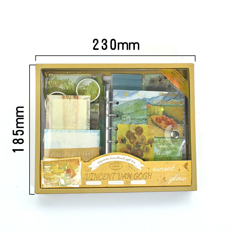 Vintage Style Confident Journal Gift Box Set Simple Tools and Materials