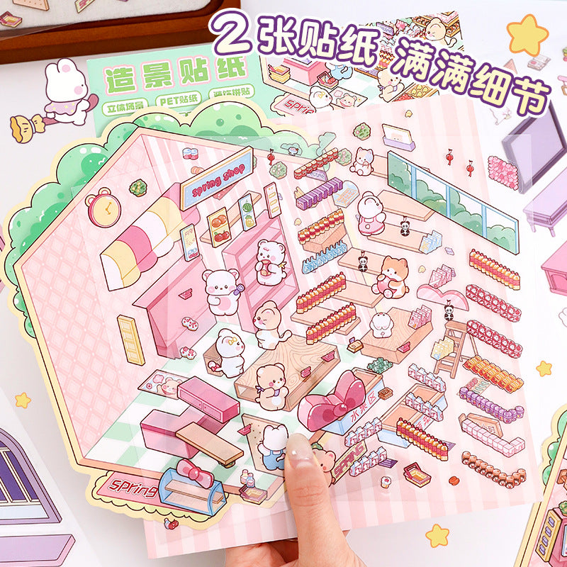 Miniature Scene Stickers 22.0 Creative DIY Scrapbook Stickers