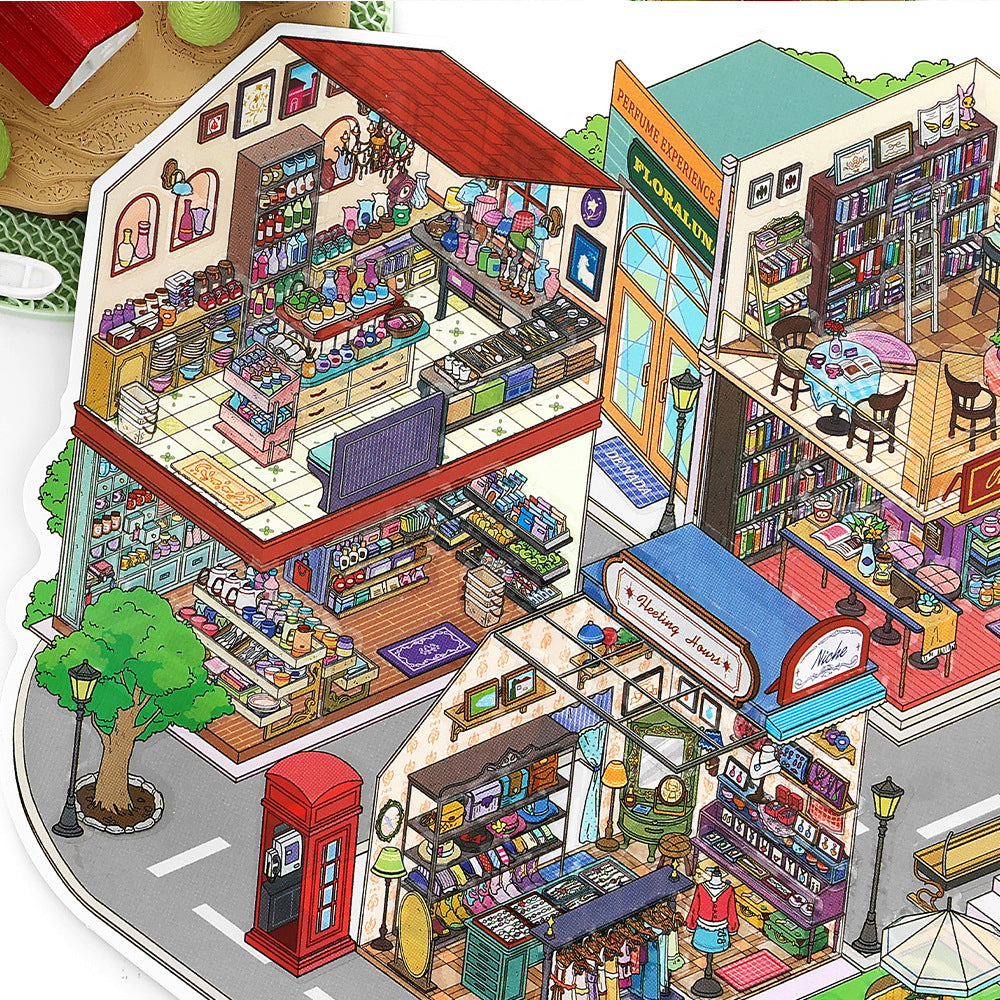 Today's Business 3D DIY Miniature Scences Sticker 22 Lovely Miniature Stickers