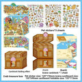 Today's Business 3D DIY Miniature Scences Sticker 11 Lovely Miniature Stickers