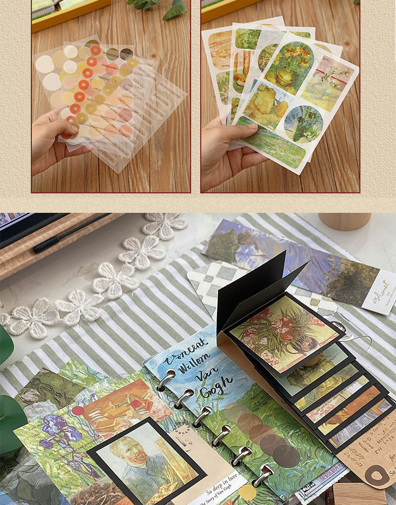 Vintage Style Confident Journal Gift Box Set Simple Tools and Materials
