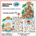 Today's Business 3D DIY Miniature Scences Sticker 9 Lovely Miniature Stickers