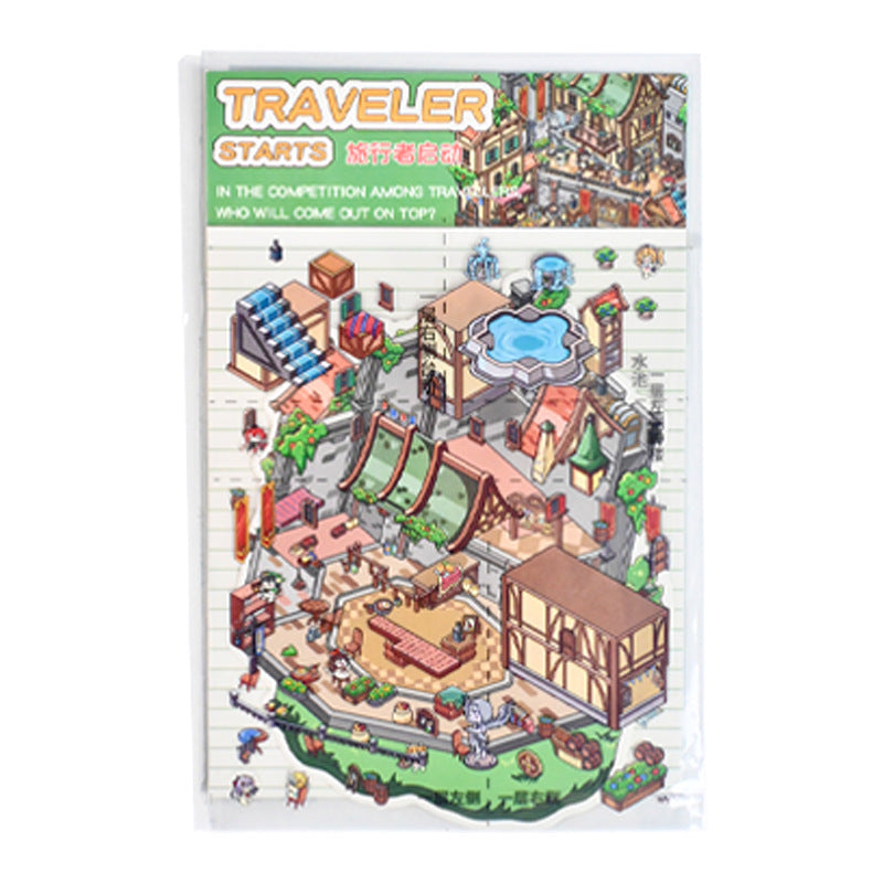 New 11.0 Game Series Miniature Scene Decoration Stickers Mini Stress Relief