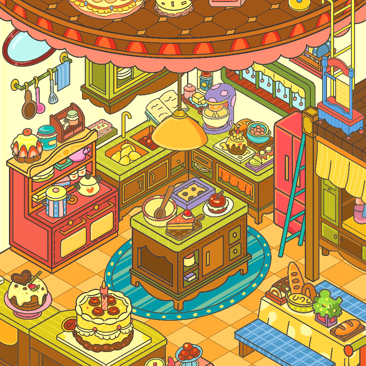 Large Edition 23.0 Flip Series Scenery Stickers 3D Stickers Cute DIY Stress Relief