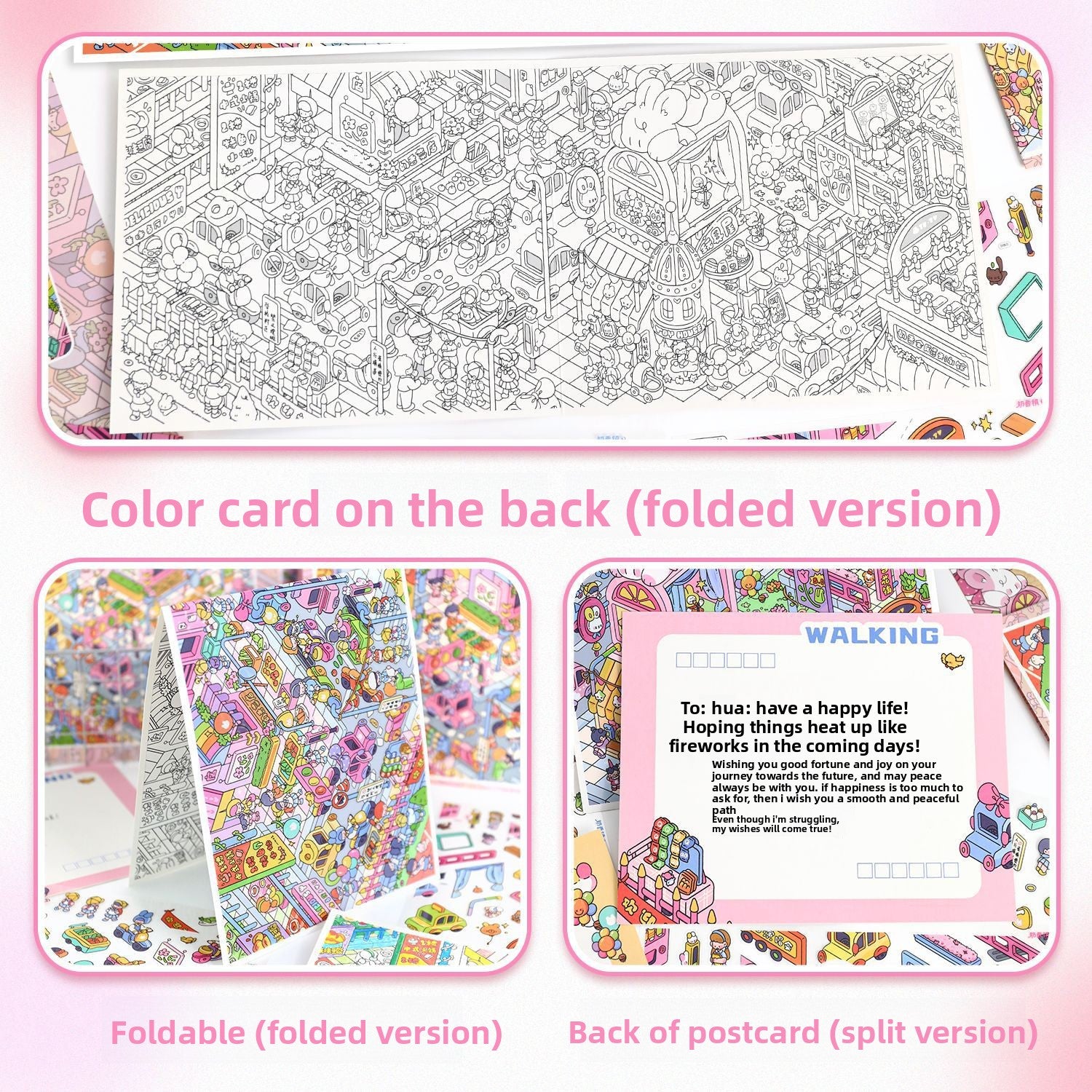 Scenery Stickers Milk Town Scene 96.0 Journal Stickers Stress Relief Stickers 3D Miniature Scene