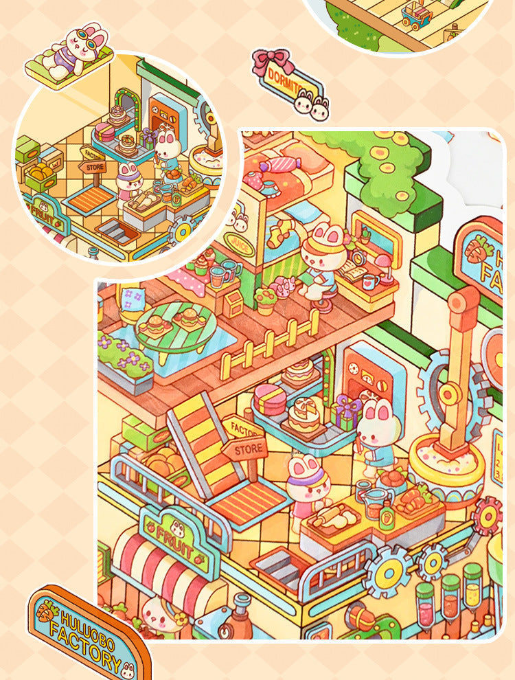 Large Edition 5.0 DIY Miniature Scene Decoration Stickers Mini Stress Relief