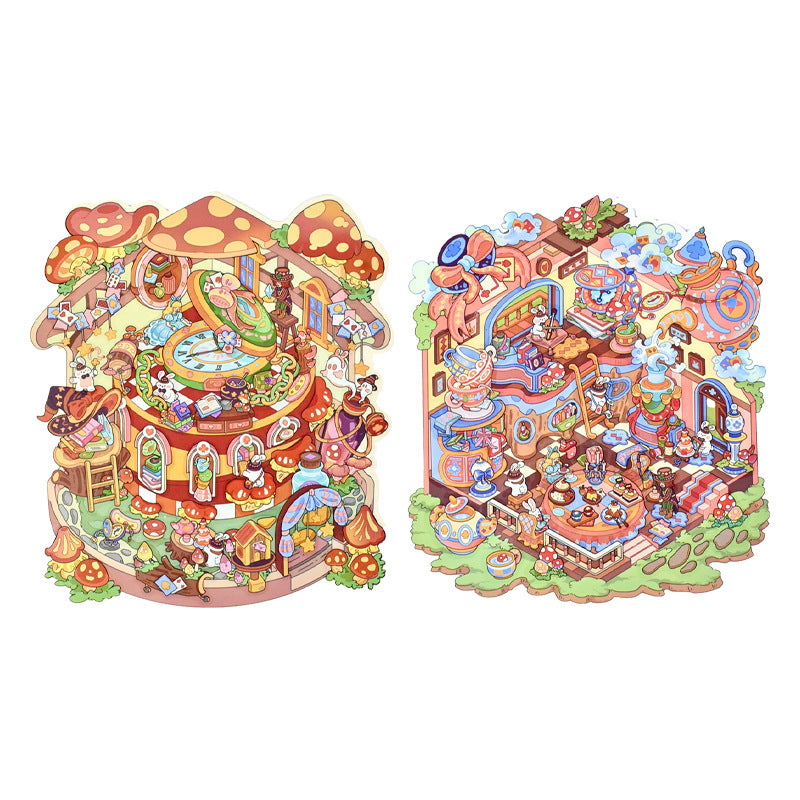 Large Edition 11.0 Alice Series Scenery Stickers 3D Stickers Cute Stress Relief