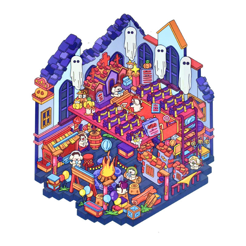 New 11.0 Game Series Miniature Scene Decoration Stickers Mini Stress Relief