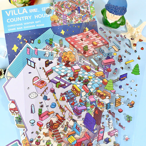 Extra Large Version 2.0 Miniature Scene Stickers 3D Landscaping Mini Stress Relief DIY Handmade Stickers