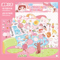 Sparkling Fun Large Size Scenery Stickers Cartoon Cute DIY Miniature 3D Scene Stickers