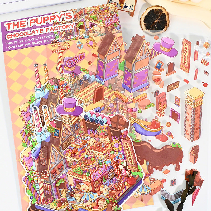 Large Edition 5.0 DIY Miniature Scene Decoration Stickers Mini Stress Relief