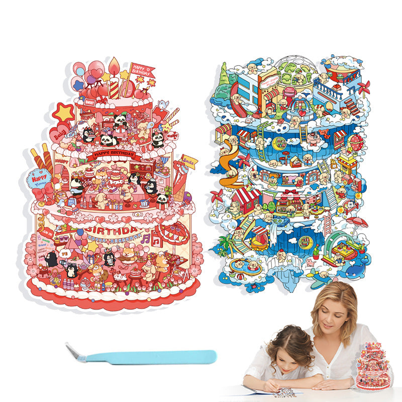 Large Edition 3.0 Miniature Scene Decoration Stickers Mini Stress Relief Stickers DIY