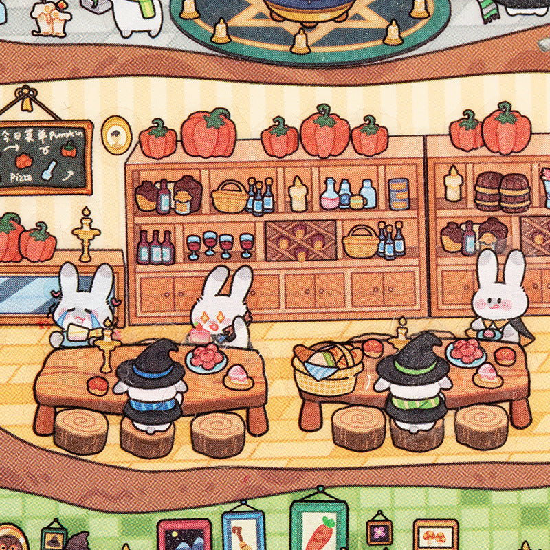 Fun World Series 3D DIY Miniature Scenery Stickers Journal Collage