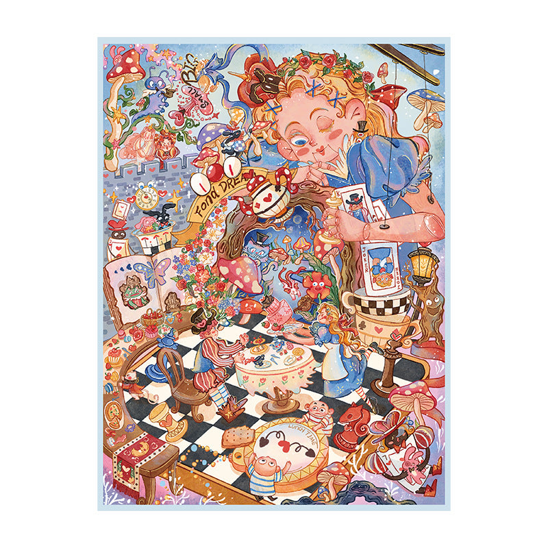 Alice's Dream 44.0 Scenery Stickers 3D Miniature Scene Collage DIY Stress Relief Journal Stickers