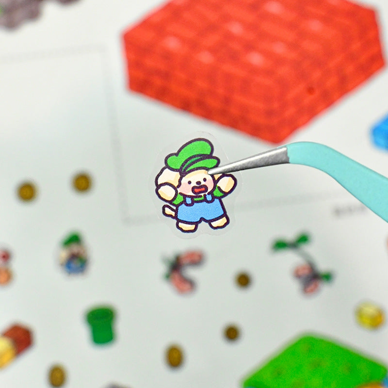 Large Edition 9.0 Game Series Scenery Stickers Mini Stress Relief DIY 3D Stickers