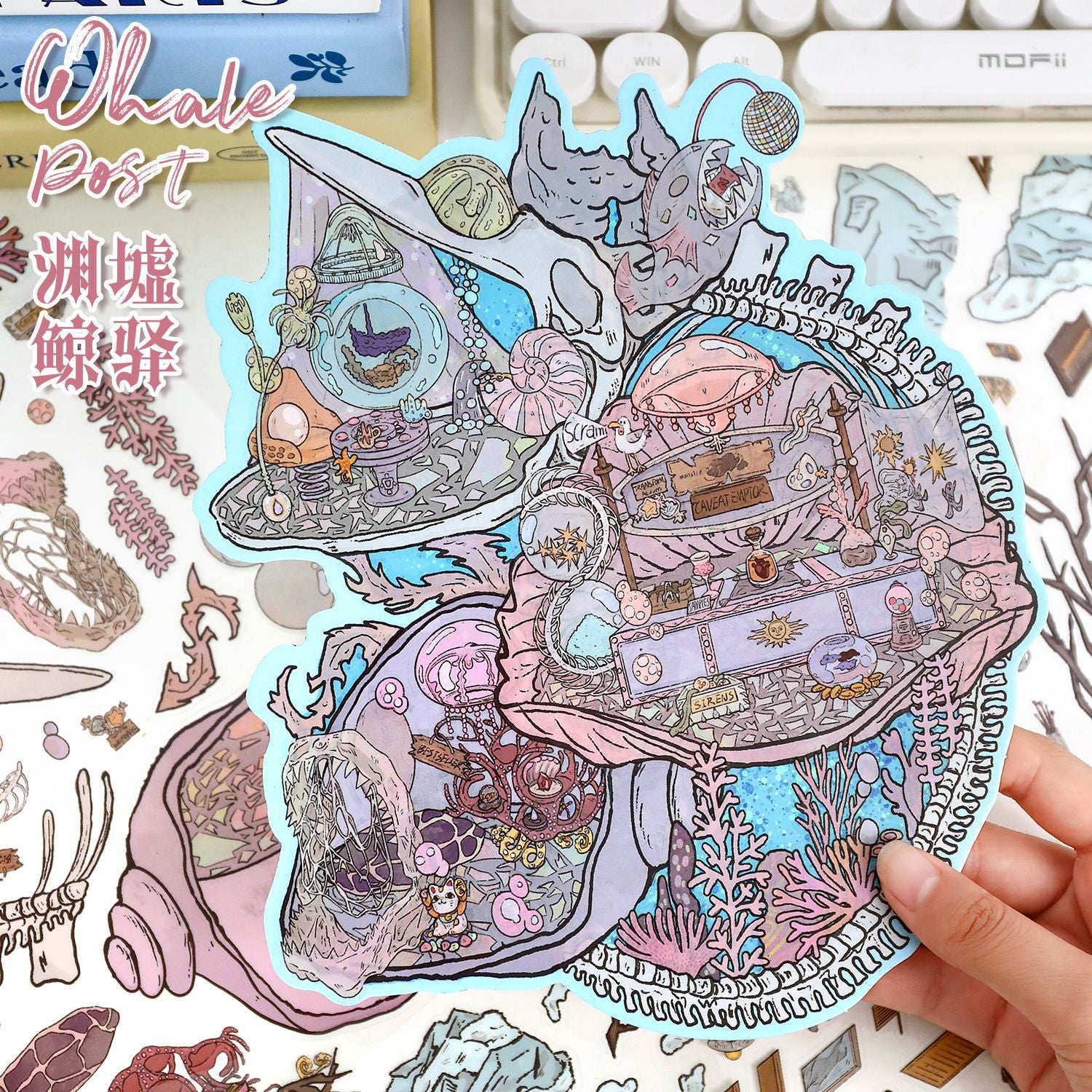 Scenery Stickers Retro Scene Stickers 85.0 Creative 3D Miniature Scene Stickers Stress Relief Journal Stickers