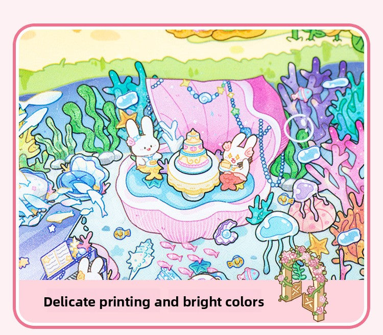 Fun World 4.0 Pet 3D Miniature Large Scenery Stickers Visual 3D Miniature Stickers