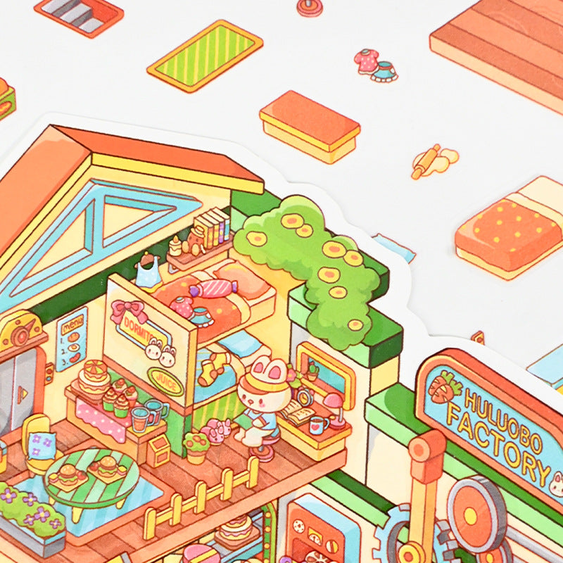 Large Edition 5.0 DIY Miniature Scene Decoration Stickers Mini Stress Relief