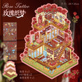Large Villa Scene Stickers 94.0 DIY Scrapbook Stickers 3D Miniature Scene Stickers
