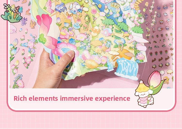 Fun World 4.0 Pet 3D Miniature Large Scenery Stickers Visual 3D Miniature Stickers
