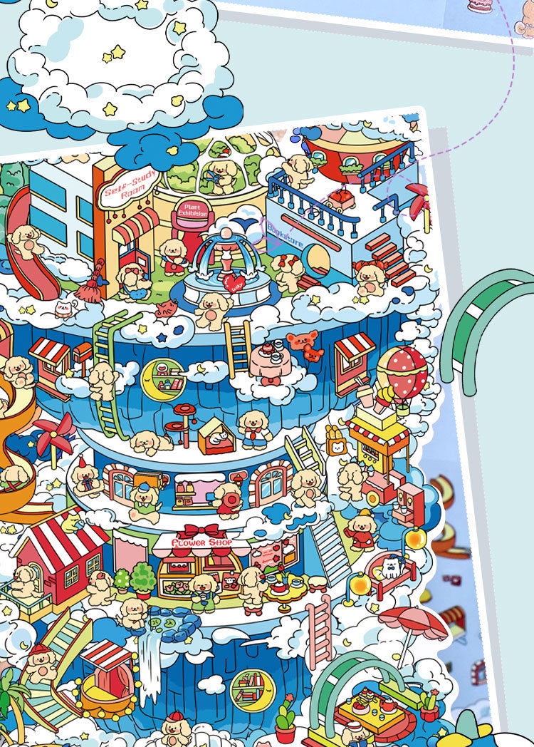 Large Edition 3.0 Miniature Scene Decoration Stickers Mini Stress Relief Stickers DIY