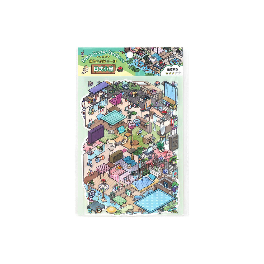 My Little House 3D DIY Miniature Scences Sticker 11 cute Miniature Stickers