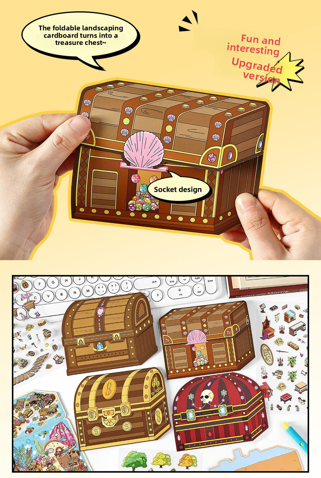 Today's Business 3D DIY Miniature Scences Sticker 11 Lovely Miniature Stickers