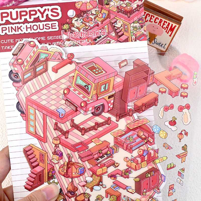 RV 6.0 Miniature Scene Decoration Stickers Mini Stress Relief DIY Stickers