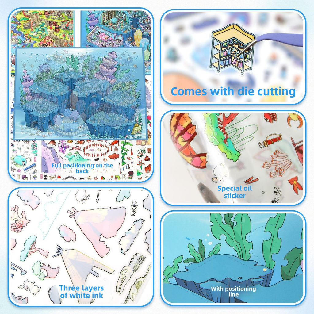 Scenery Stickers Special Oil Series 105.0 Scene Stickers Miniature Scene Journal Stickers Stress Relief DIY Stickers
