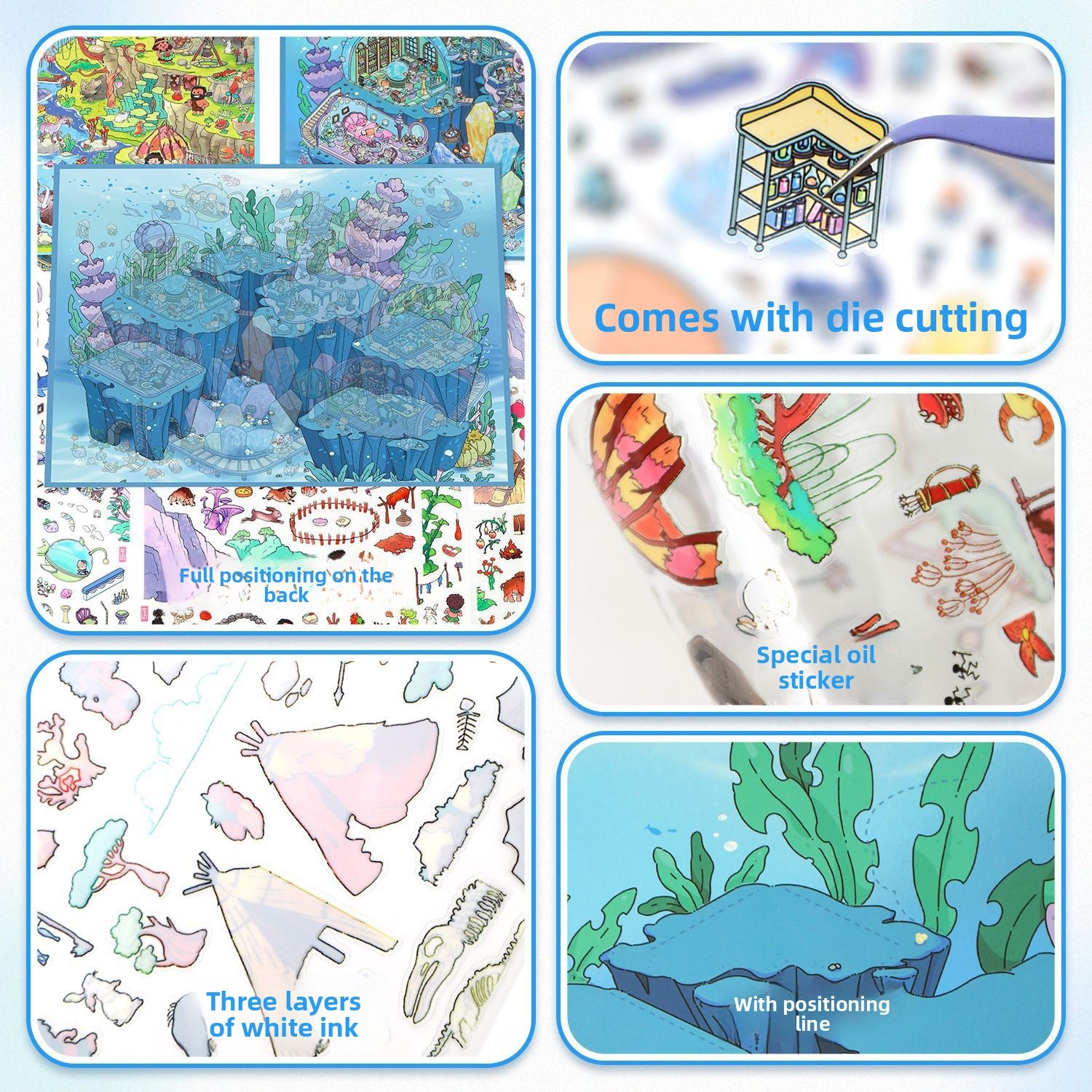 Scenery Stickers Special Oil Series 105.0 Scene Stickers Miniature Scene Journal Stickers Stress Relief DIY Stickers