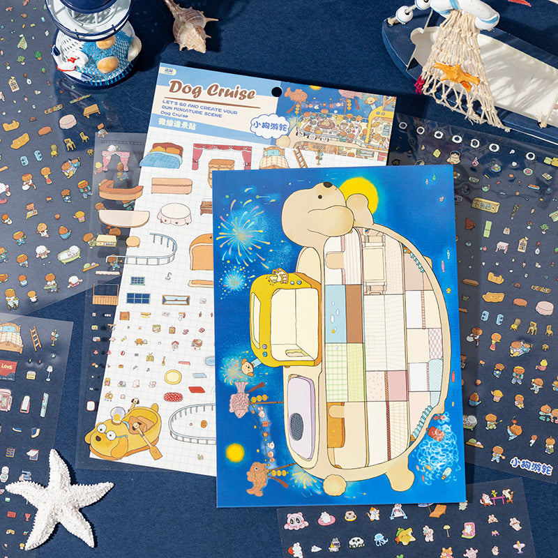 Fun World 6.0 Large Scenery Stickers Miniature Scene 3D House Scrapbook