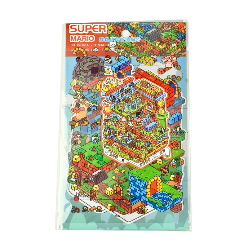 Large Edition 9.0 Game Series Scenery Stickers Mini Stress Relief DIY 3D Stickers