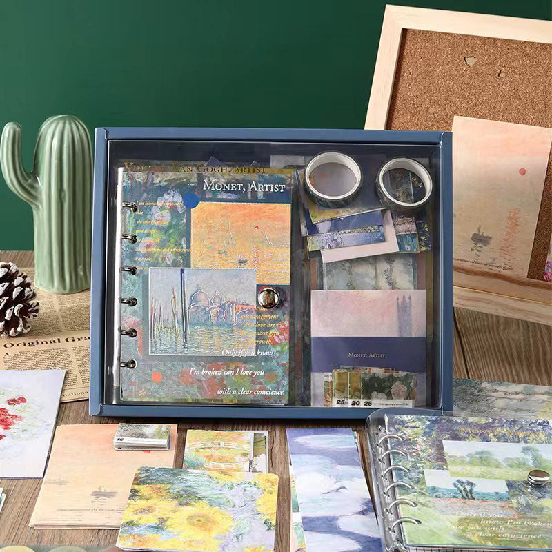 Vintage Style Confident Journal Gift Box Set Simple Tools and Materials