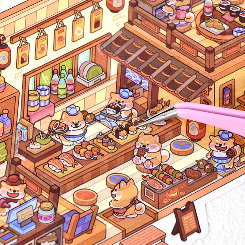 RV 6.0 Miniature Scene Decoration Stickers Mini Stress Relief DIY Stickers