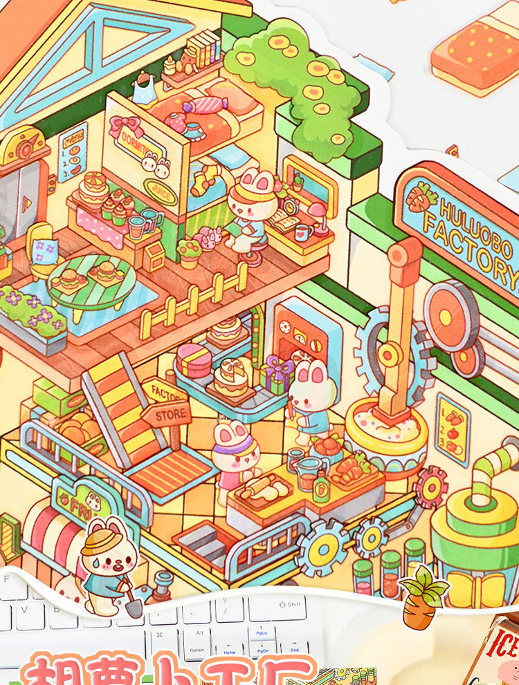 Large Edition 5.0 DIY Miniature Scene Decoration Stickers Mini Stress Relief